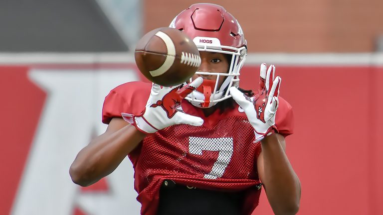 Photos from Razorbacks’ final regular spring practice Thursday
