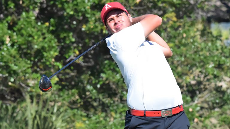 Razorbacks fourth after first day of NCAA regional in Austin