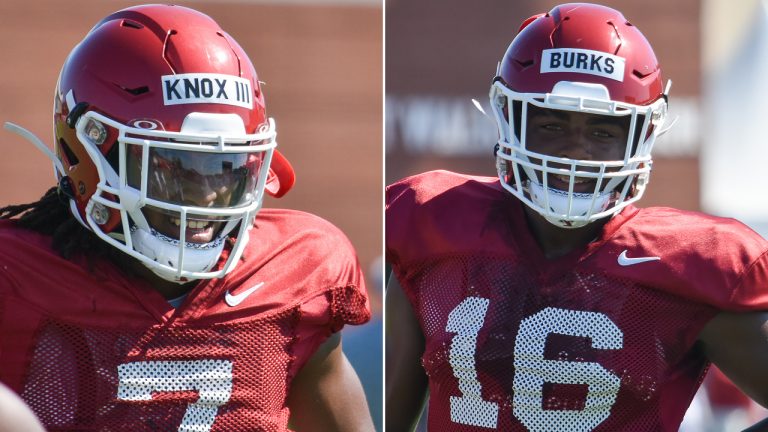 Young receivers again standing out, making plays in scrimmage