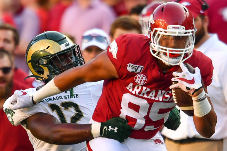 O’Grady named top tight end for week after big game against Aggies
