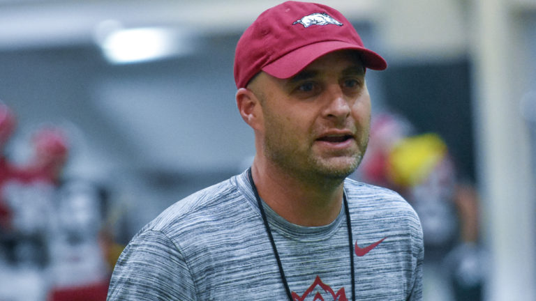 Lone Razorback ‘family’ member takes over football for rest of year