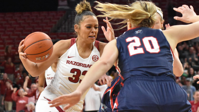 Arkansas off to hot start in Bahamas Hoopfest, downing Fordham