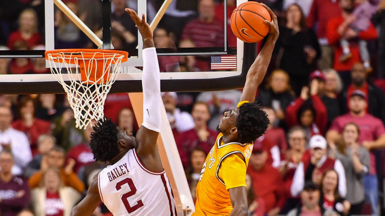Bailey’s block proves to be THE play in a game Hogs pulled out win