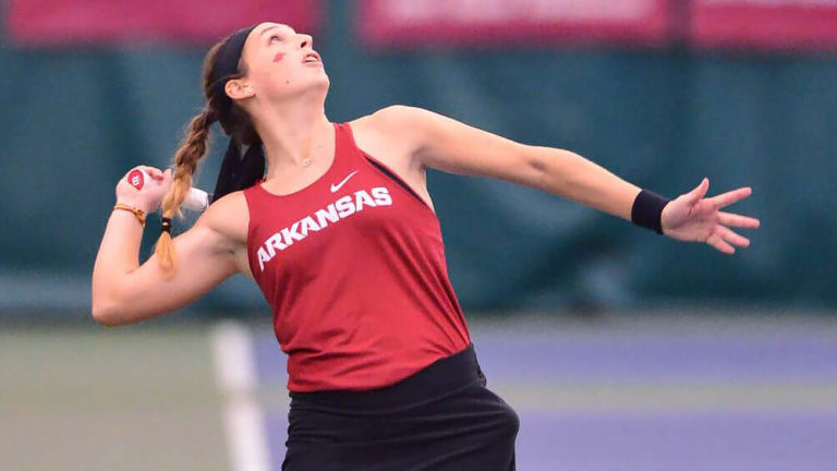 Late surge lifts Virginia Tech past Arkansas in Las Vegas matches