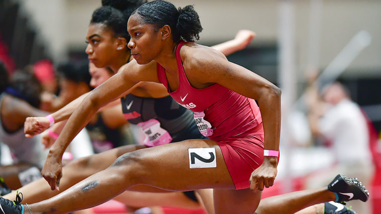 Freeman sets career best in 60-meter hurdles prelims at Tyson Invitational
