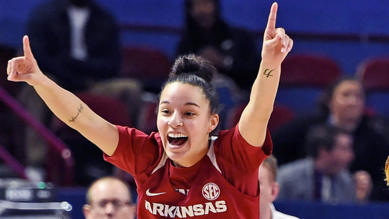 Razorbacks shock Texas A&M to advance to SEC semifinals Saturday
