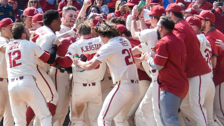 Kjerstad’s homer in bottom of ninth gives Hogs series win over South Alabama