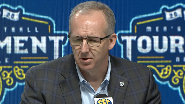 SEC commissioner with update after cancelling men’s tournament, all sports