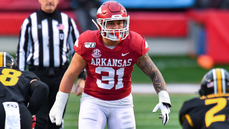 Hogs’ Morgan, Catalon, Woods on Friday afternoon on virtual meetings
