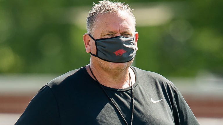 It’s walking, folks, not playing football so Pittman can’t evaluate players now
