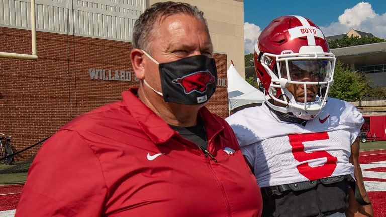 Chavanelle on Hogs’ recruiting, how Pittman handling first year