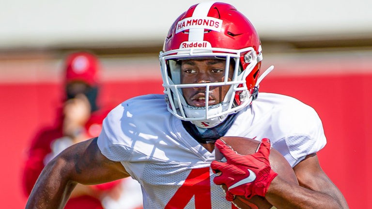 Photos by Razorbacks’ practice Labor Day ahead of new work week