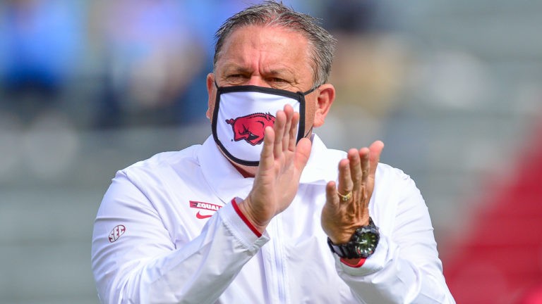 Pittman has beaten two of fans’ choice back in December for Hogs’ job