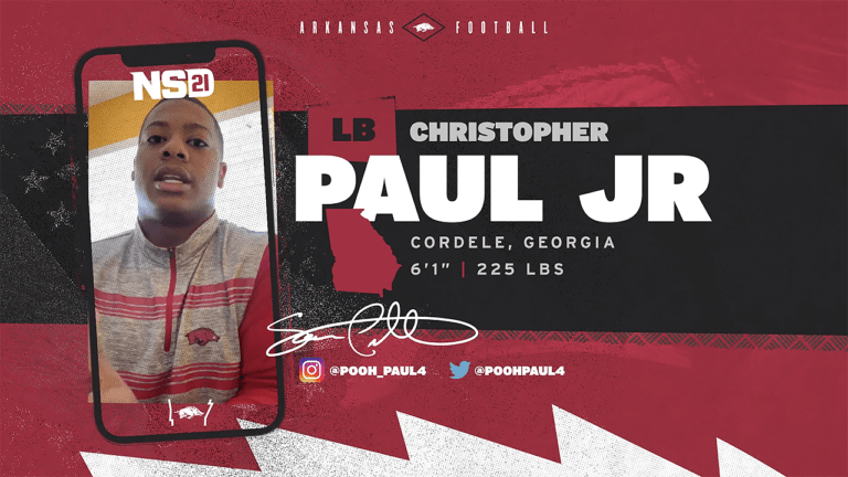 ON THE MORNING RUSH: Choosing to go with Hogs a ‘no-brainer’ for Paul