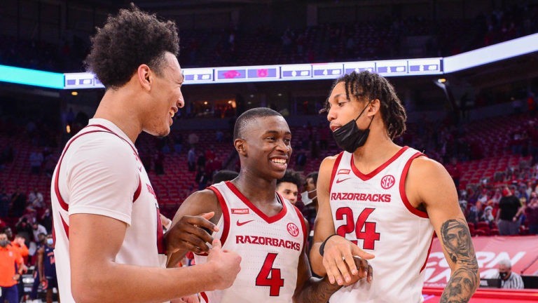 Hogs come from 19 down, then hold off Auburn for much-needed win