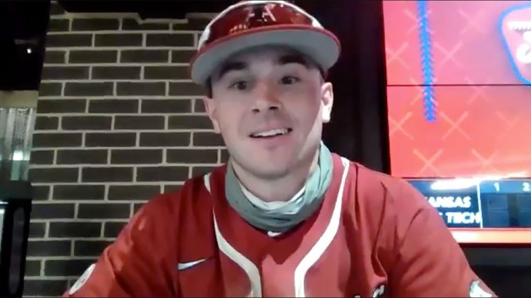 Webb on big catch early, then key hit to pad Razorbacks’ lead late in win