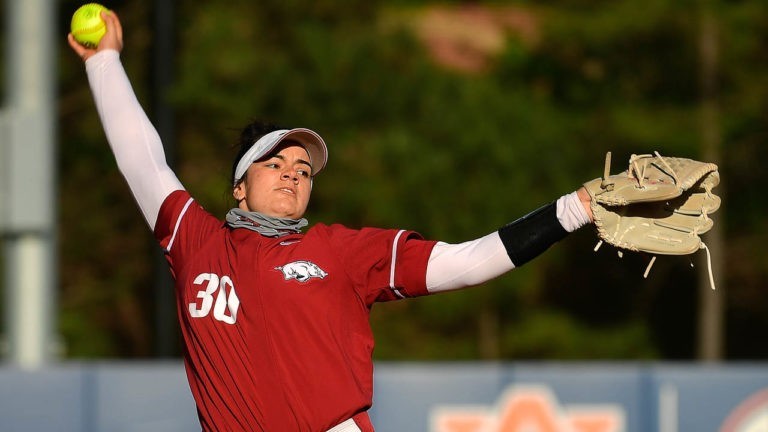Burnside gets 18th homer, Haff’s pitching lifts Hogs past Tigers