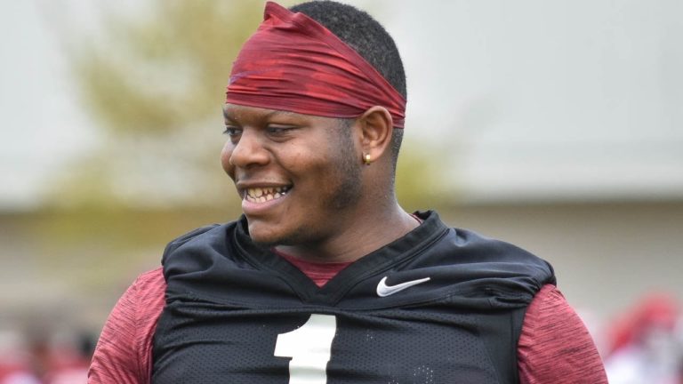 Jefferson after solid outing in half of spring game Saturday