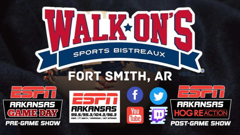 Live shows at Walk-On’s in Fort Smith for Razorback games
