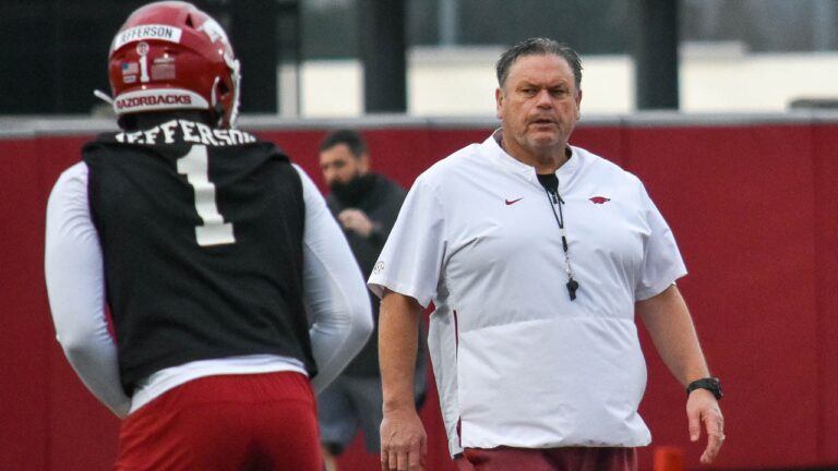Playing toughest schedule makes hill taller for Hogs’ improvement