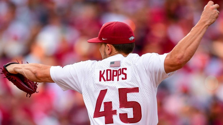Kopps’ beet-juiced bionic arm, Welch’s hitting keeps Hogs playing