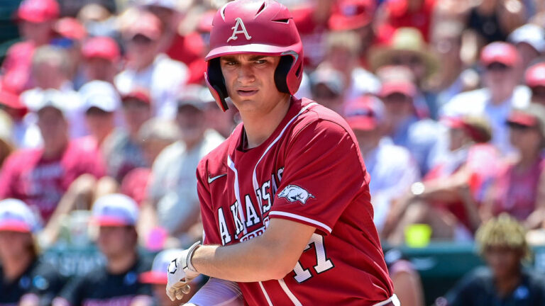 Slavens on decision to return for another year with Hogs after draft