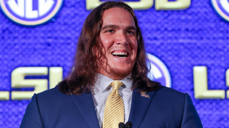 SEC MEDIA DAYS 2021: LSU offensive lineman Austin Deculus