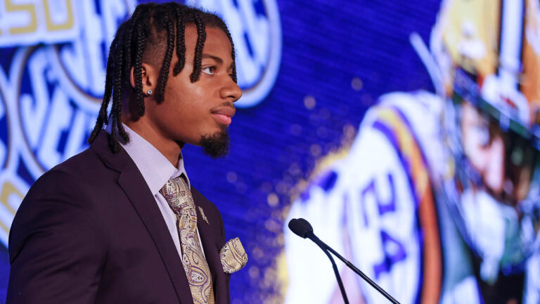 SEC MEDIA DAYS 2021: LSU defensive back Derek Stingley, Jr.