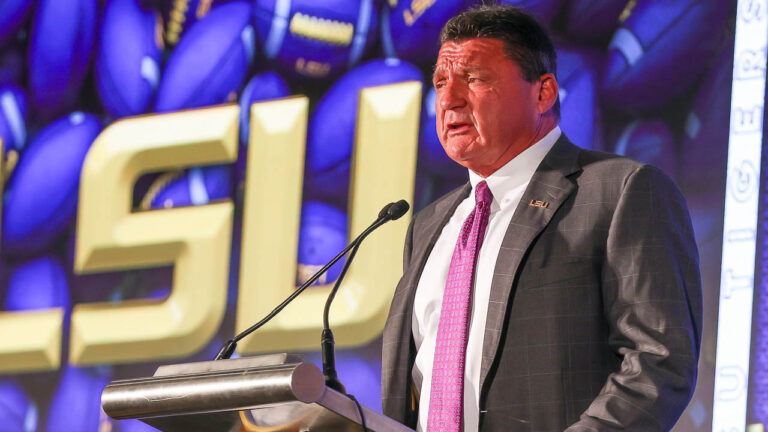 SEC MEDIA DAYS 2021: LSU coach Ed Orgeron