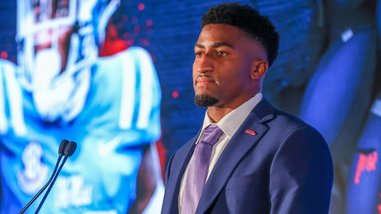 SEC MEDIA DAYS 2021: Ole Miss defensive back Jaylon Jones