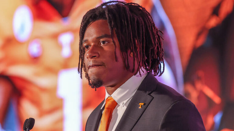 SEC MEDIA DAYS 2021: Tennessee wide receiver Velus Jones Jr.