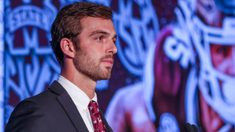 SEC MEDIA DAYS 2021: Mississippi State wide receiver Austin Williams