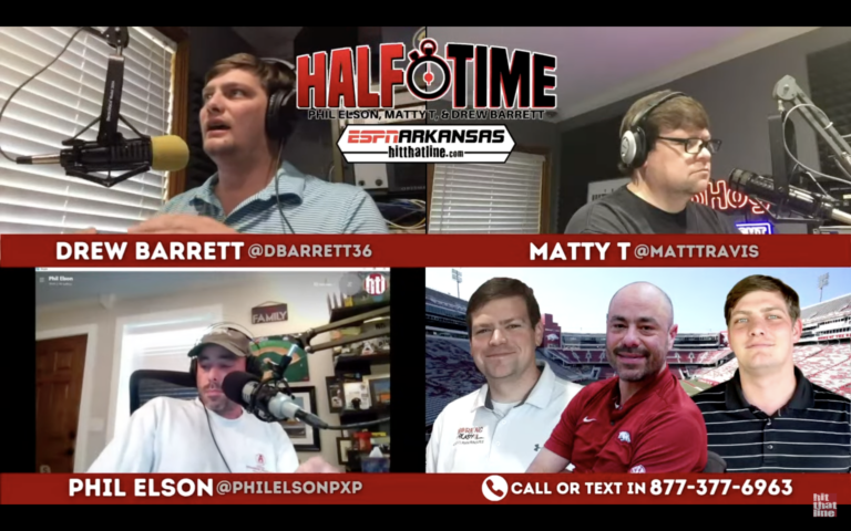 Halftime is LIVE! College football, Justin Smith, Hogs, Dumas and more!