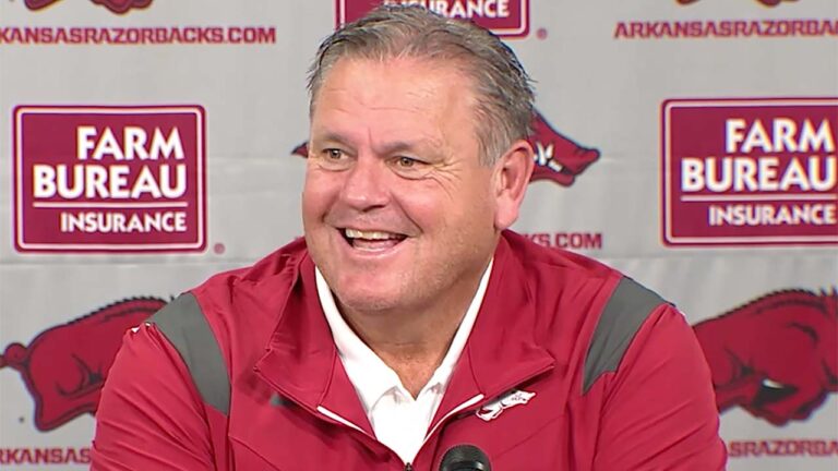 Pittman previewing Razorbacks ahead of fall camp starting Friday