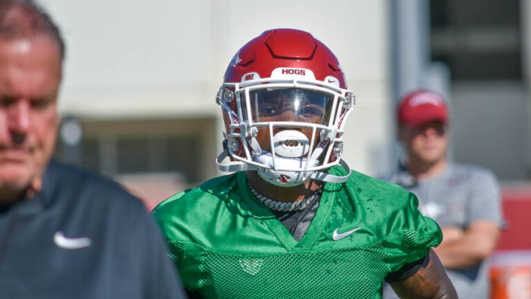 Hogs have dodged rash of penalties in fall camp, Holt says on Halftime