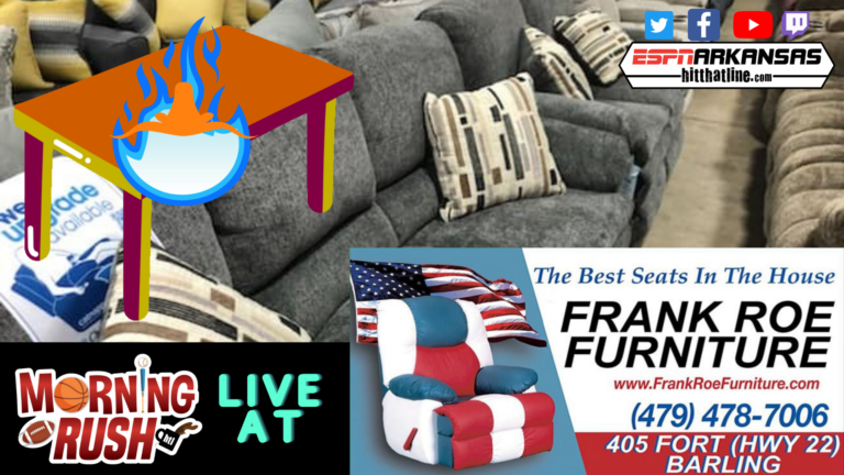 The Morning Rush will be LIVE at Frank Roe Furniture tomorrow from 6-9 AM!