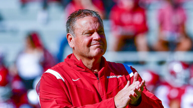 Hogs coach Sam Pittman on replace Tre Williams at defensive end