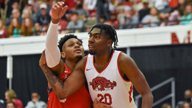 Hogs’ Kamani Johnson: Staying in shape getting back from wrist injury