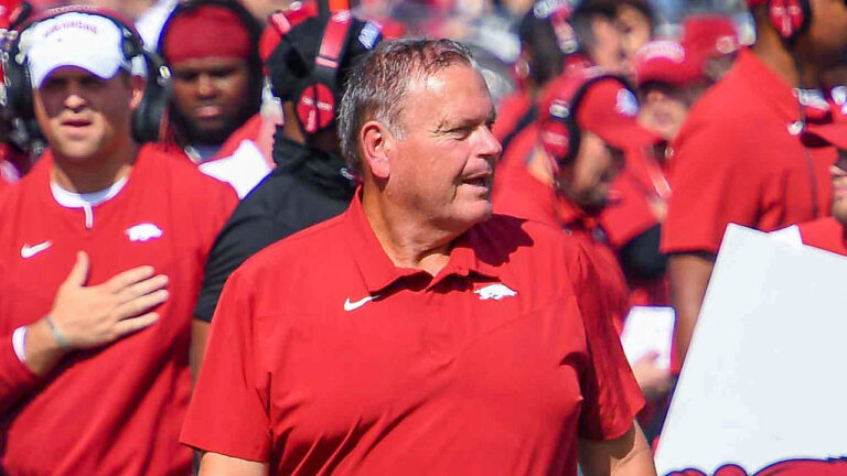 Hogs coach Sam Pittman: Previewing matchup against Mississippi State