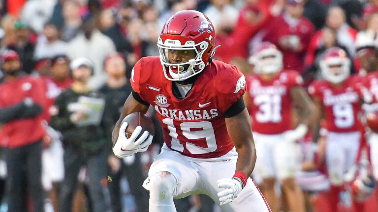 Sam Pittman on key receiver not arriving yet in Tampa for Outback Bowl