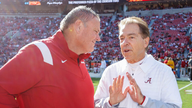 Hogs coach Sam Pittman: Didn’t go to Tuscaloosa to get beat