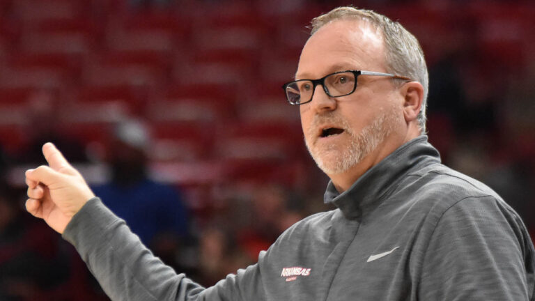 Mike Neighbors: Takes blame for Hogs’ problems in first half