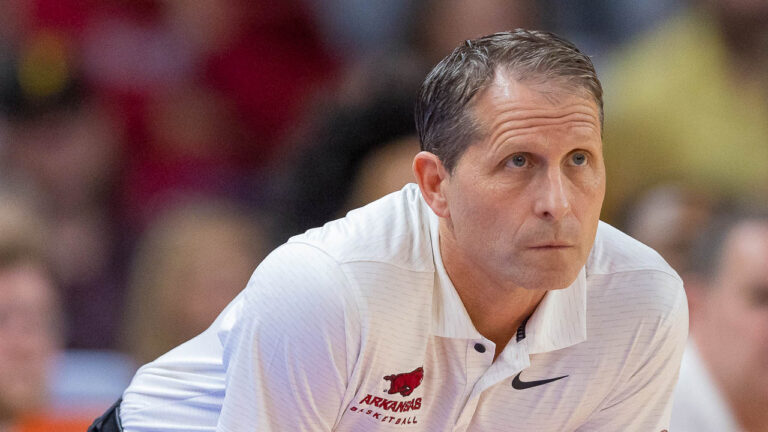 Eric Musselman: Teams force Hogs to shoot, they were hitting over Penn