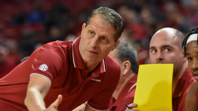 Hogs coach Eric Musselman: Defensive play not as good but still a big win