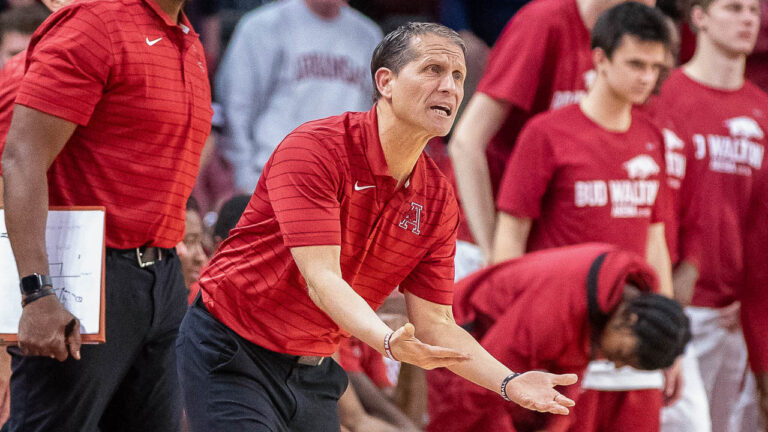 Hogs coach Eric Musselman says no one satisfied after another loss