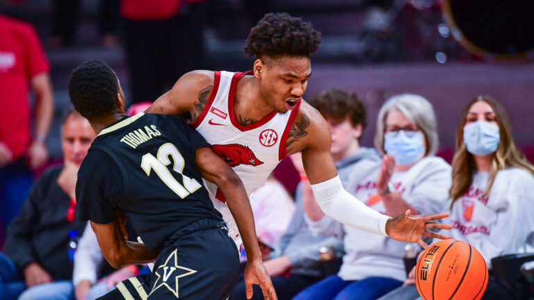 WATCH: JD Notae on Hogs starting slow again in loss to Texas A&M