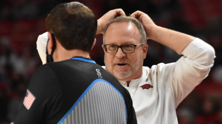 Hogs’ Mike Neighbors on expanding NCAA Tournament, recruiting changes