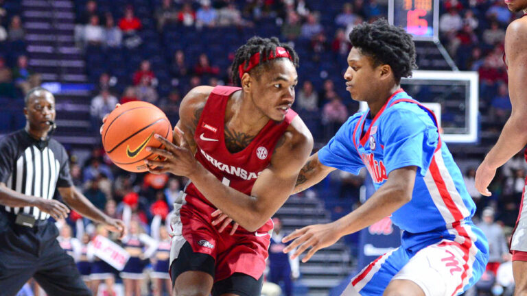 Razorbacks pull away from Ole Miss in second half for win