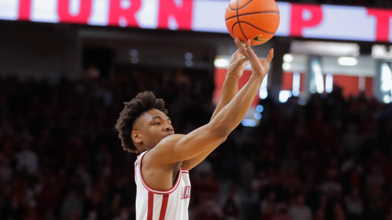Razorbacks’ JD Notae with the media Monday afternoon previewing Georgia