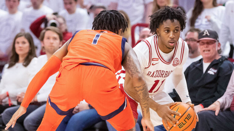 Holt looks back at big win over Auburn, facing Alabama on road